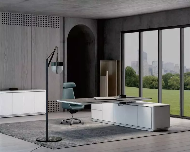Modern Office Desk Low poly revit family and 3DSMAX model Free 3D model