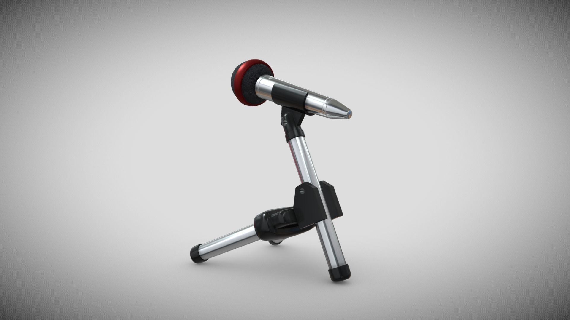 Microphone Desk Bordo Low-poly 3D model_3