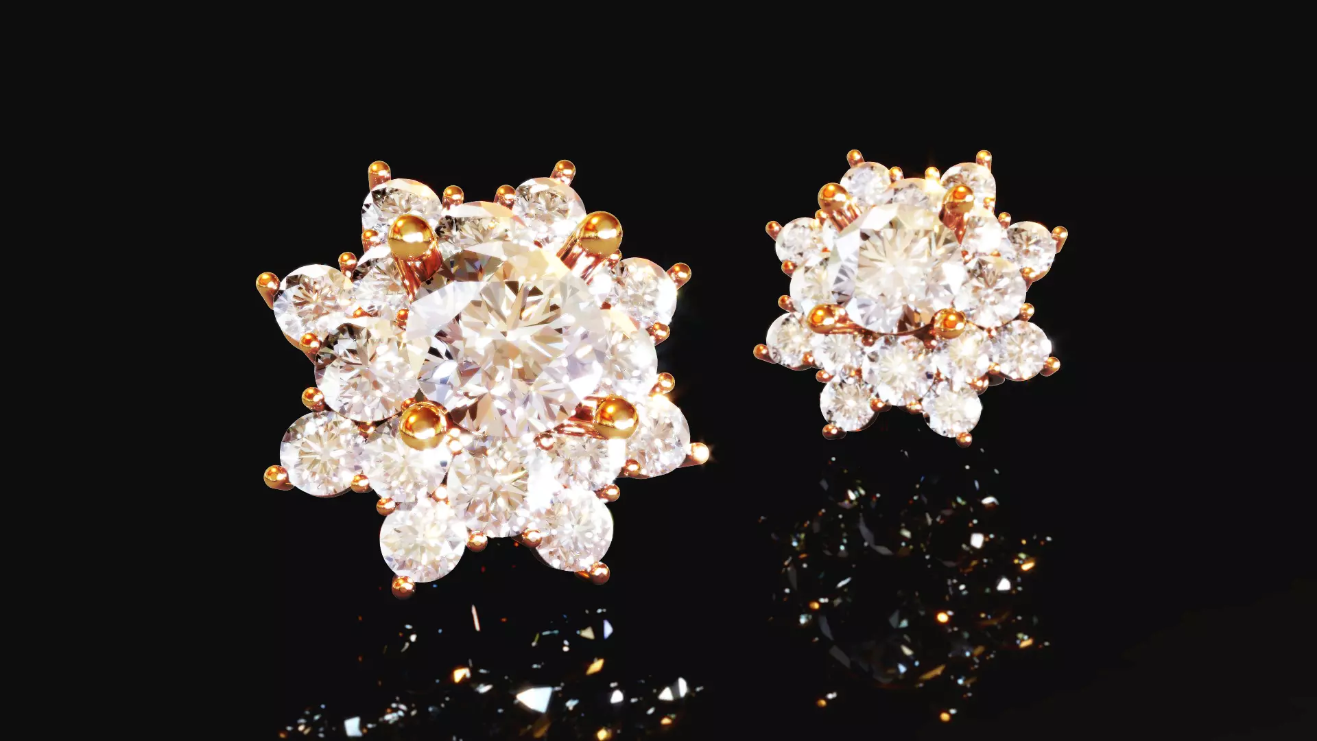 Halo Earrings 1 3D print model_0