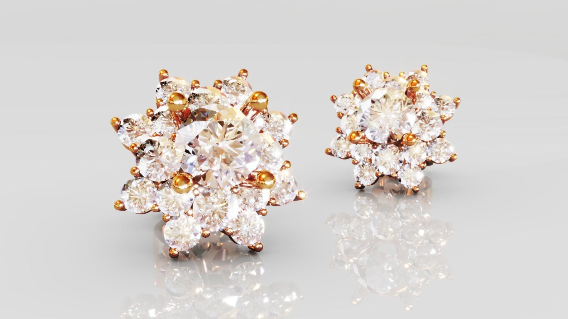 Halo Earrings 1 3D print model_1