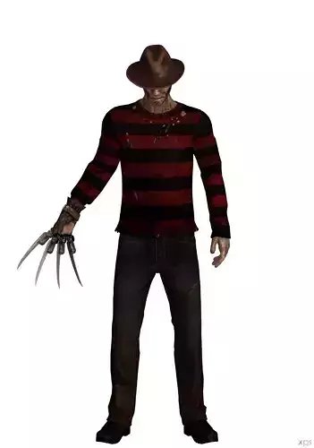 Freddy Krueger Low-poly 3D model