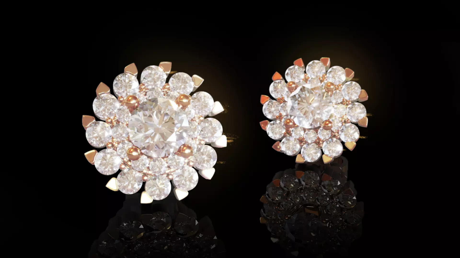 Halo Earrings 2 3D print model_0