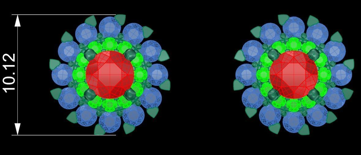 Halo Earrings 2 3D print model_2