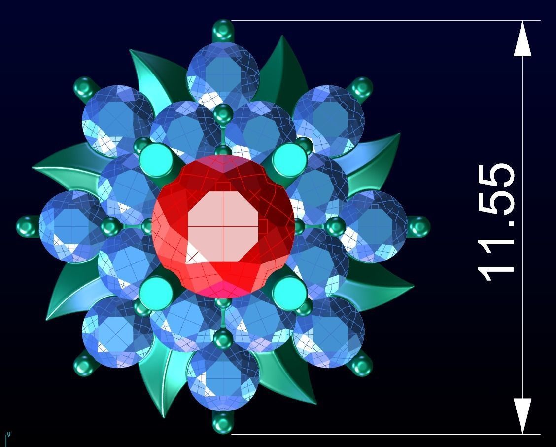 Halo Earring 3 3D print model_2