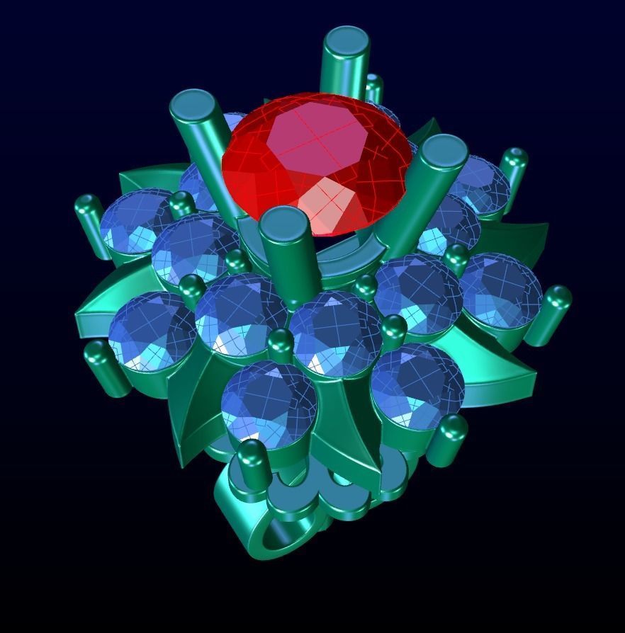 Halo Earring 3 3D print model_5