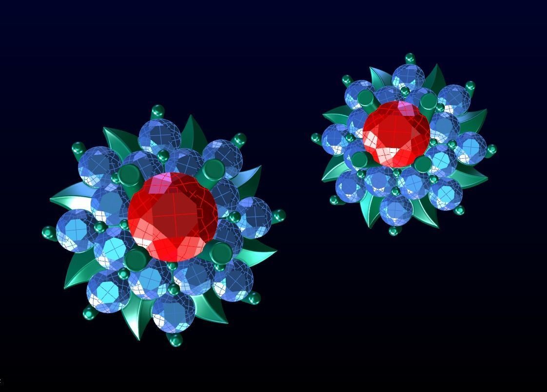 Halo Earring 3 3D print model_4