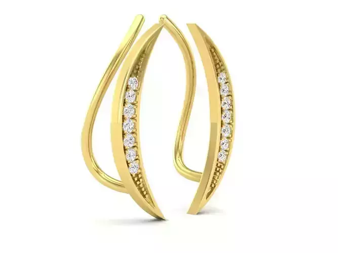 AV 435 Diamond Ladies Climber Earrings