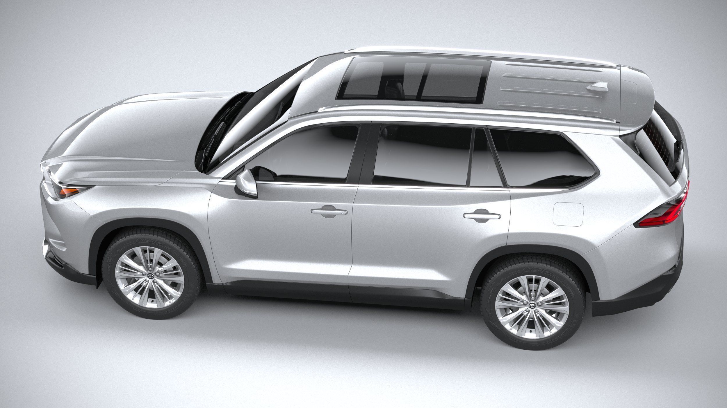 Toyota Grand Highlander 2024 3D model_9