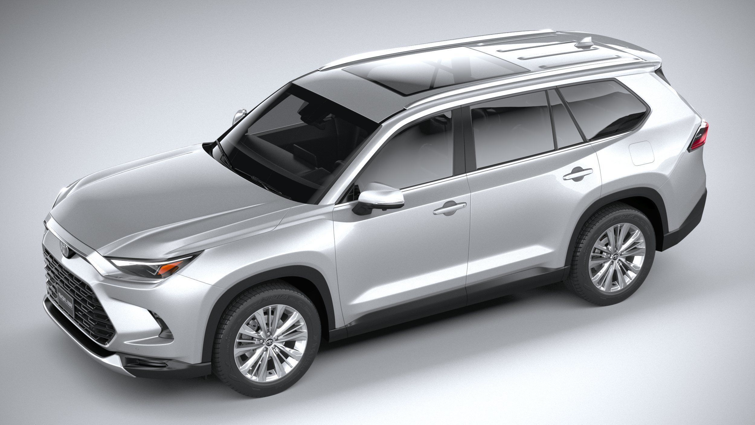 Toyota Grand Highlander 2024 3D model_7