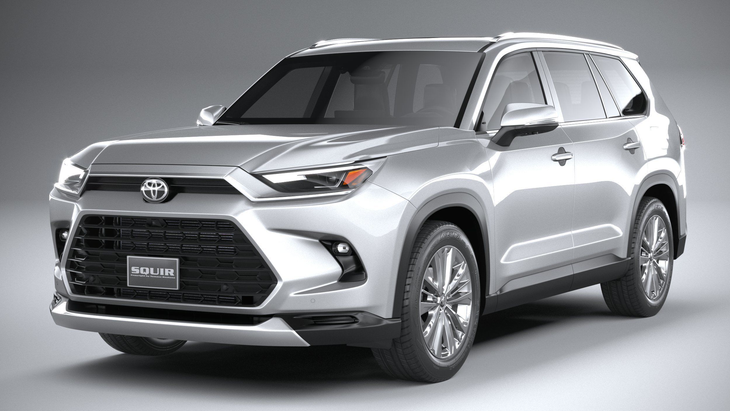 Toyota Grand Highlander 2024 3D model_2