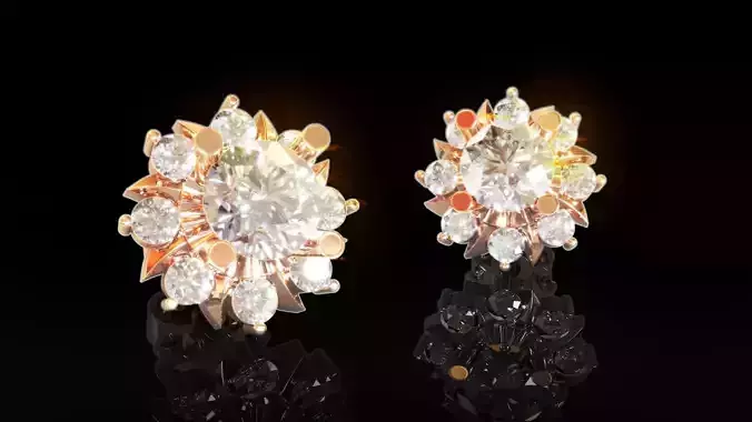 Halo Earrings 4 3D print model