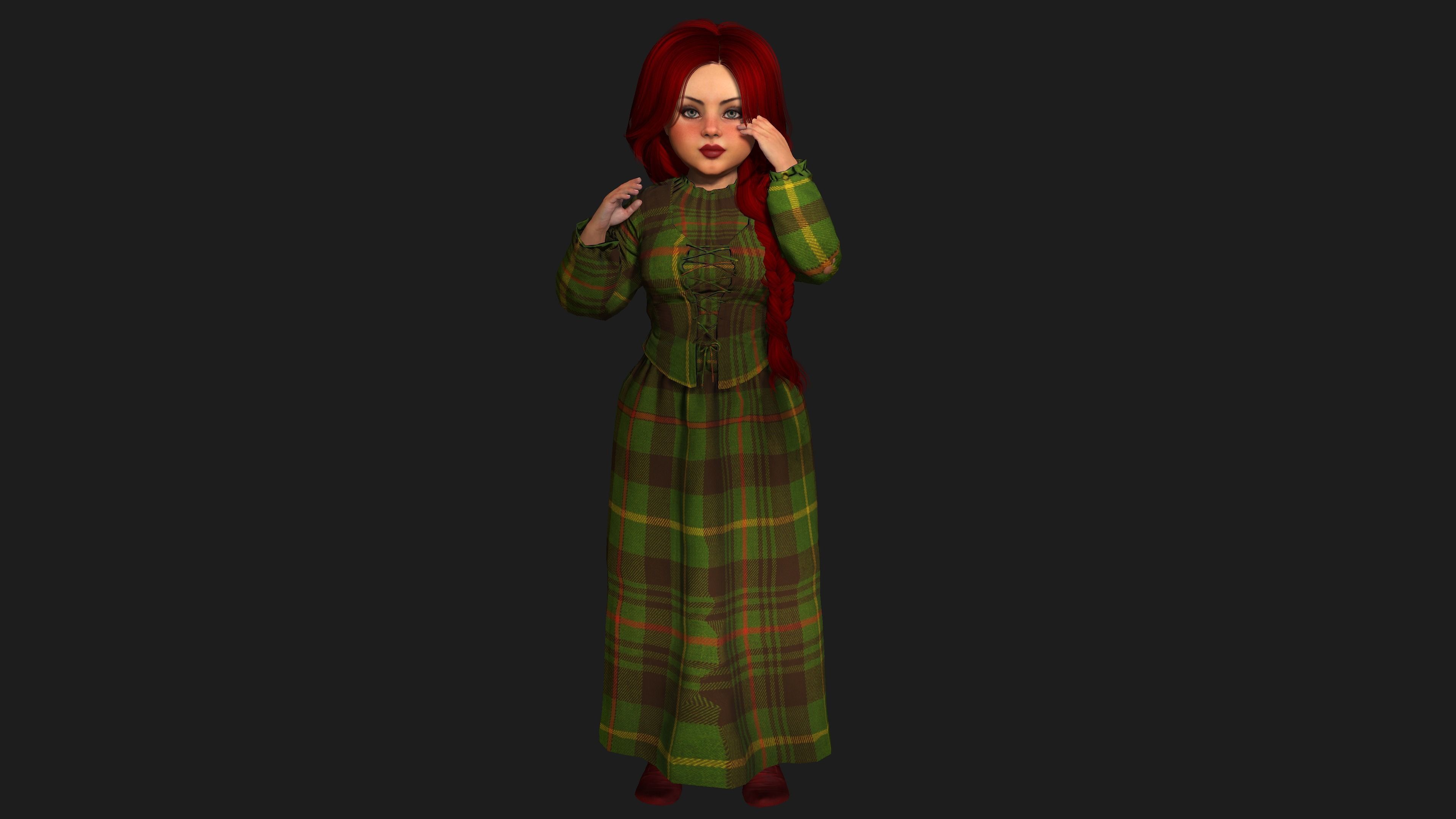 AAA 3D REALISTIC - STYLIZED BARBIE CHARACTER PACK 01- 4 Models 3D Model Collection_6