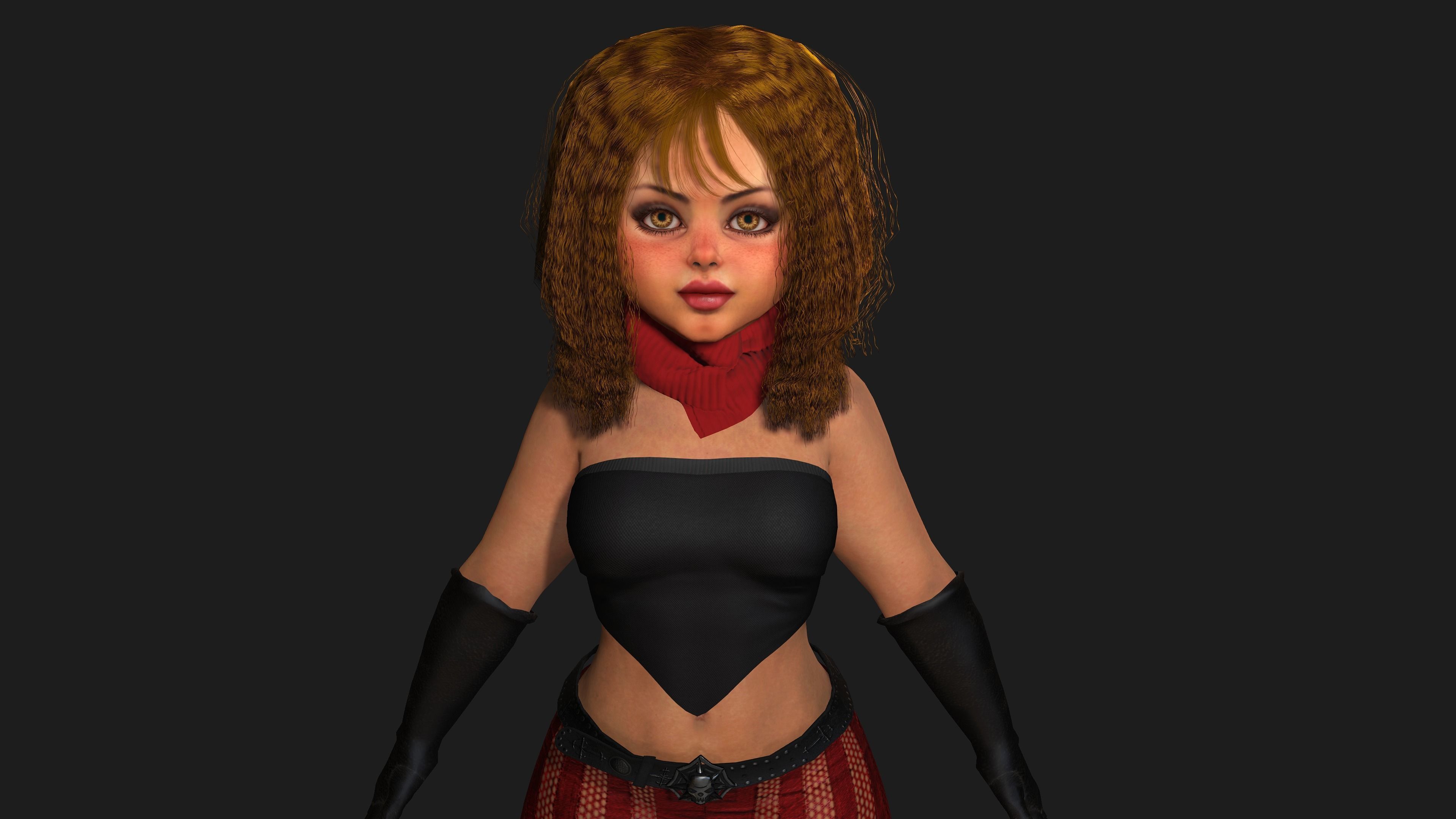 AAA 3D REALISTIC - STYLIZED BARBIE CHARACTER PACK 01- 4 Models 3D Model Collection_14