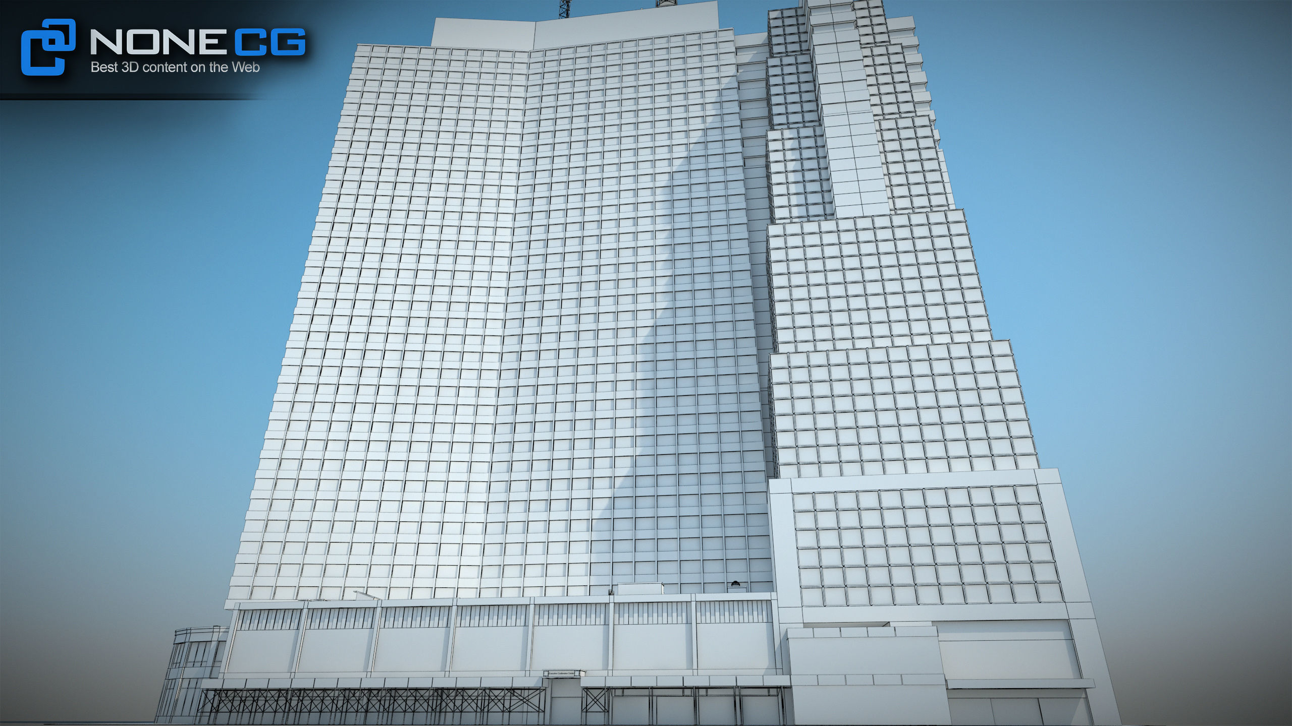 NYC Building Sheraton 7th Avenue Low-poly 3D model_30