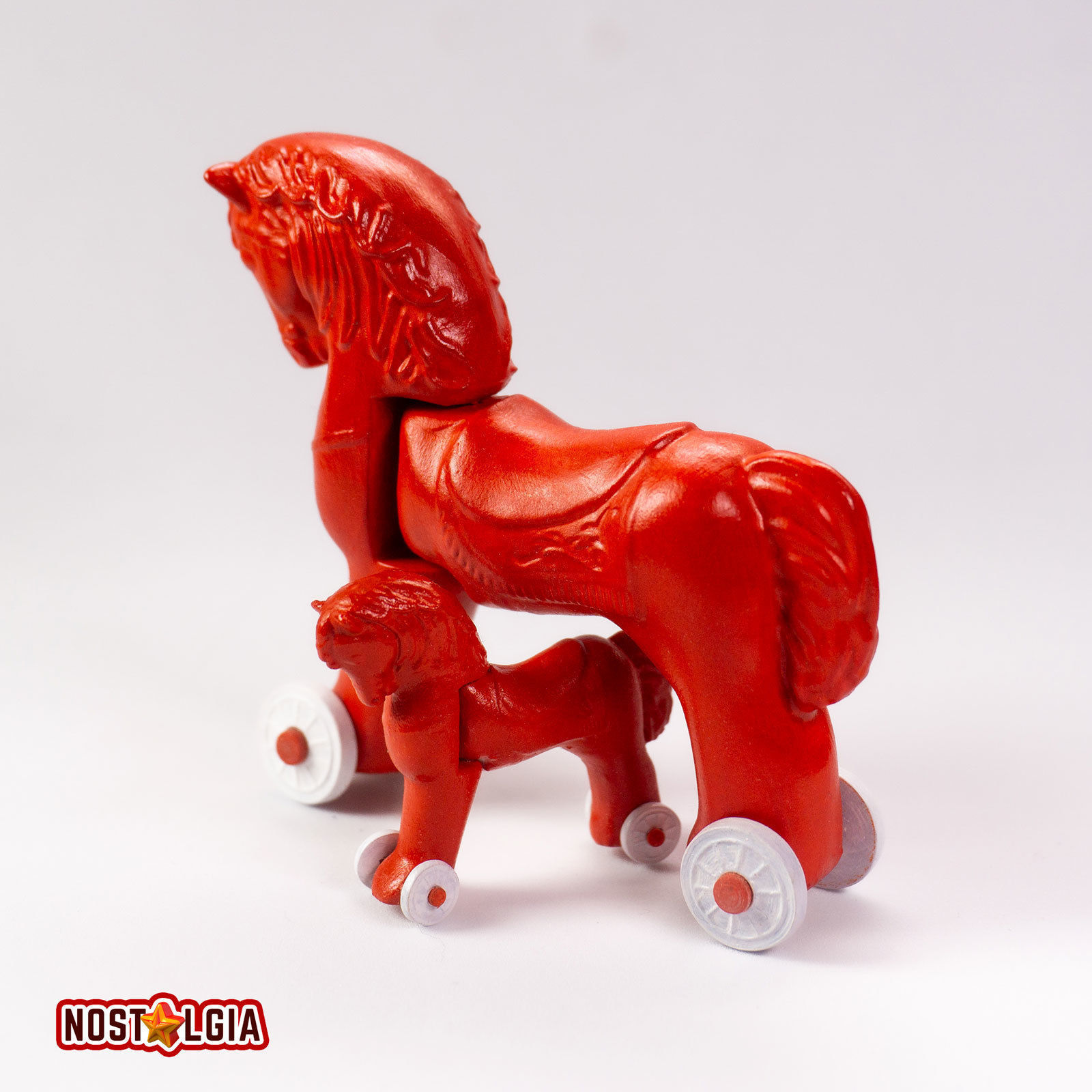 Articulated Vintage Horse on Wheels Toy 3D print model_9