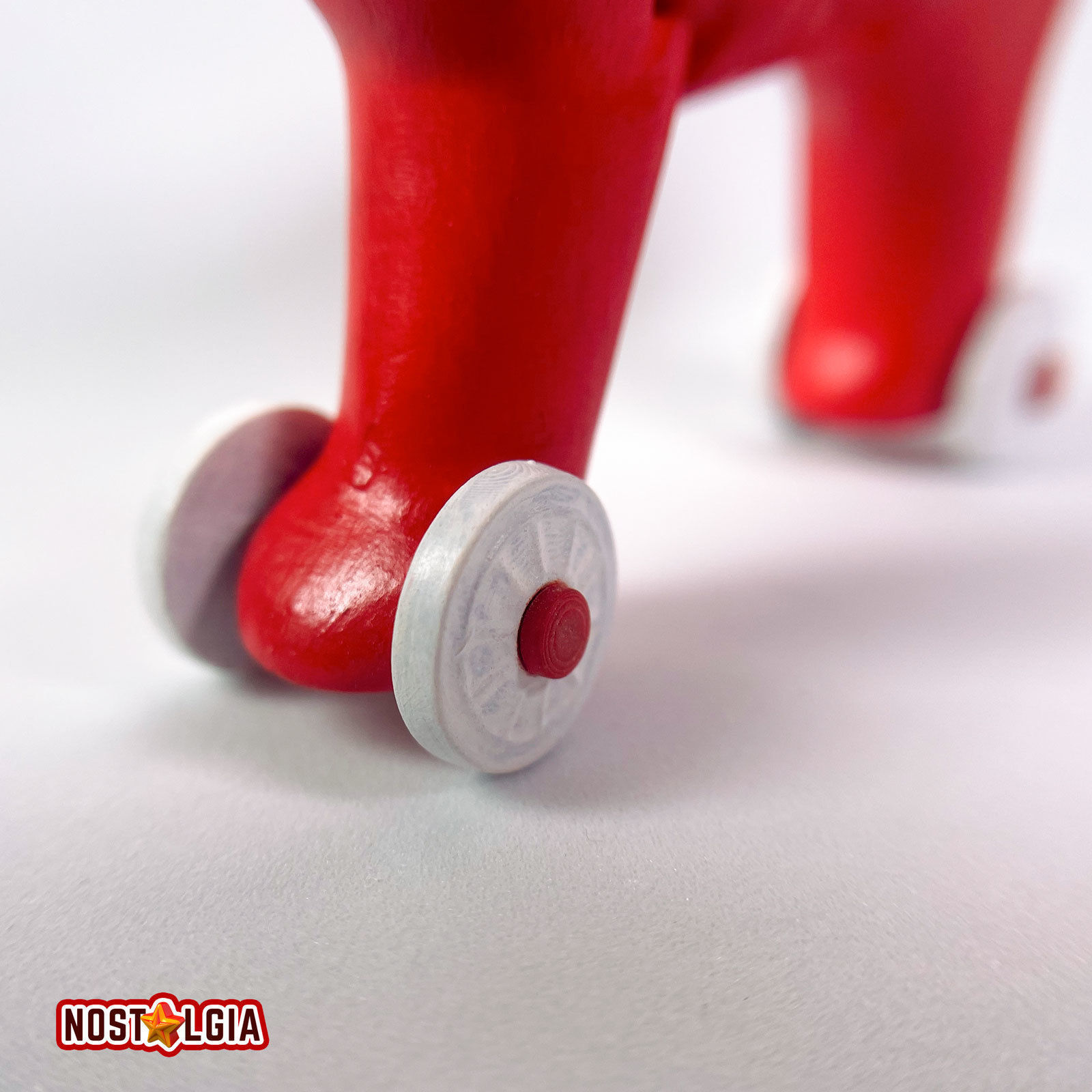 Articulated Vintage Horse on Wheels Toy 3D print model_6