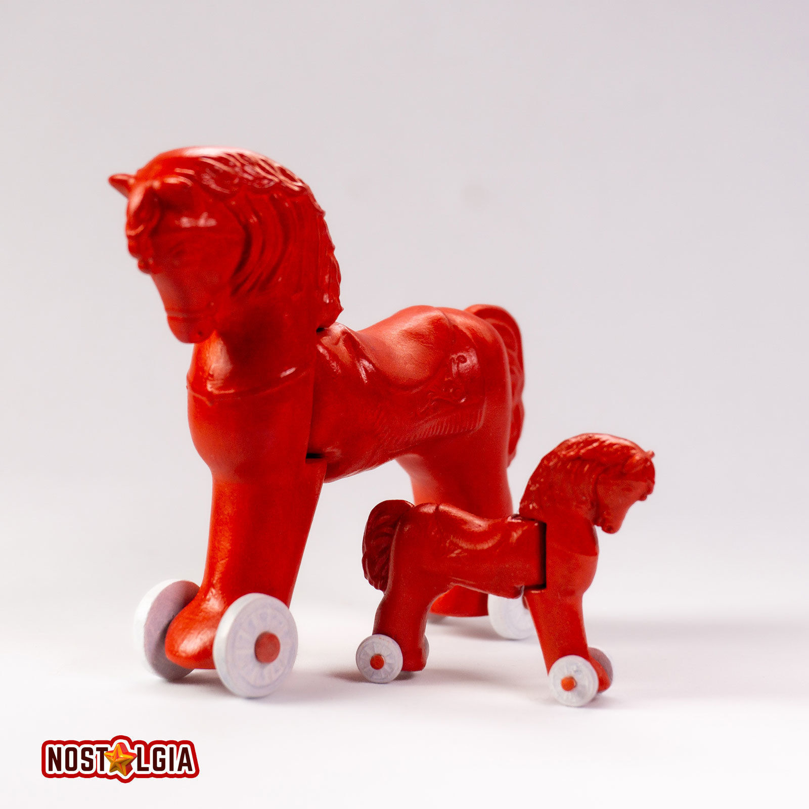 Articulated Vintage Horse on Wheels Toy 3D print model_10