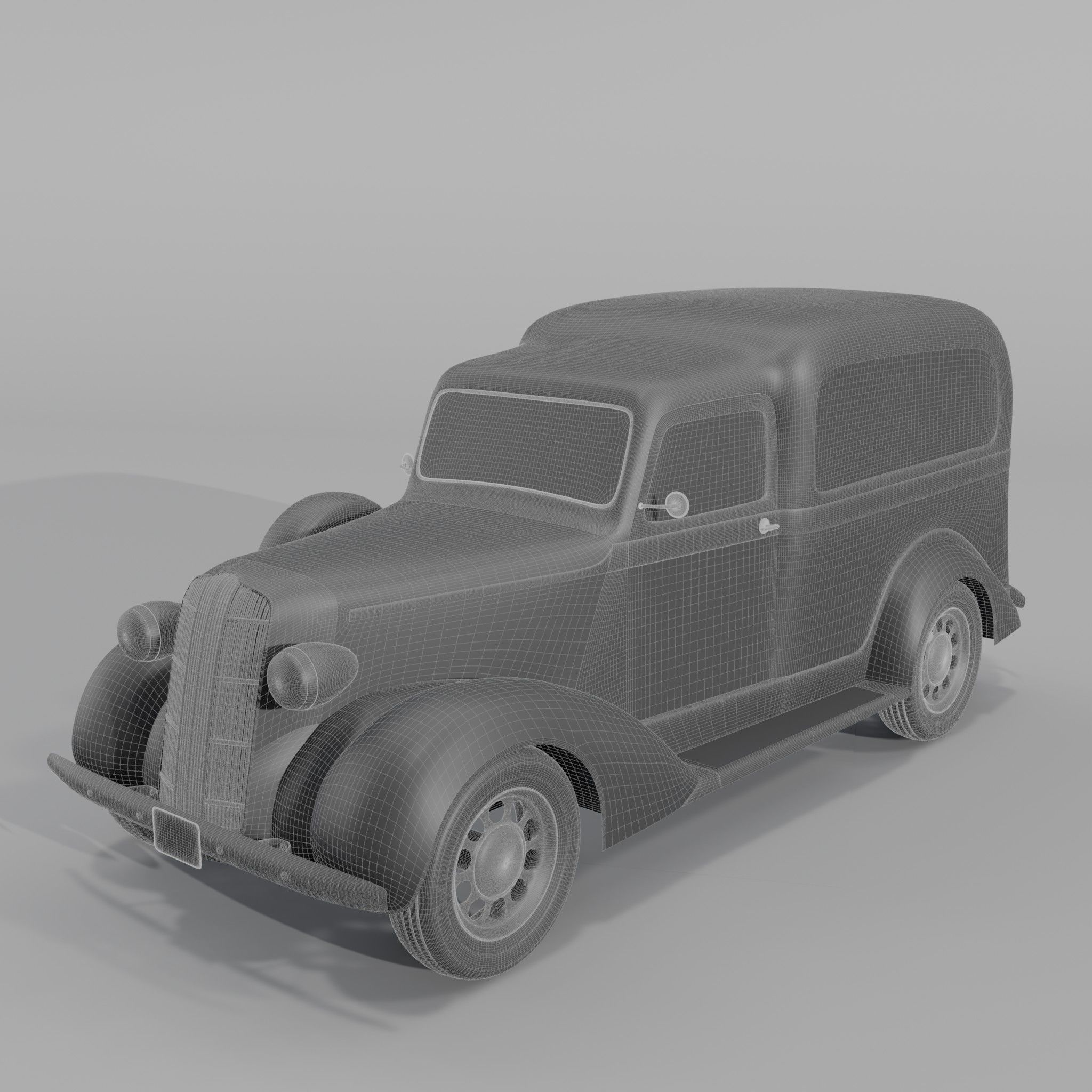 Dodge 1936 Retro Pizza model 3D model_6