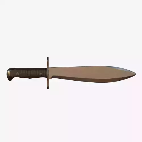 WWI US Model Bolo Knife 1917 Low-poly 3D model