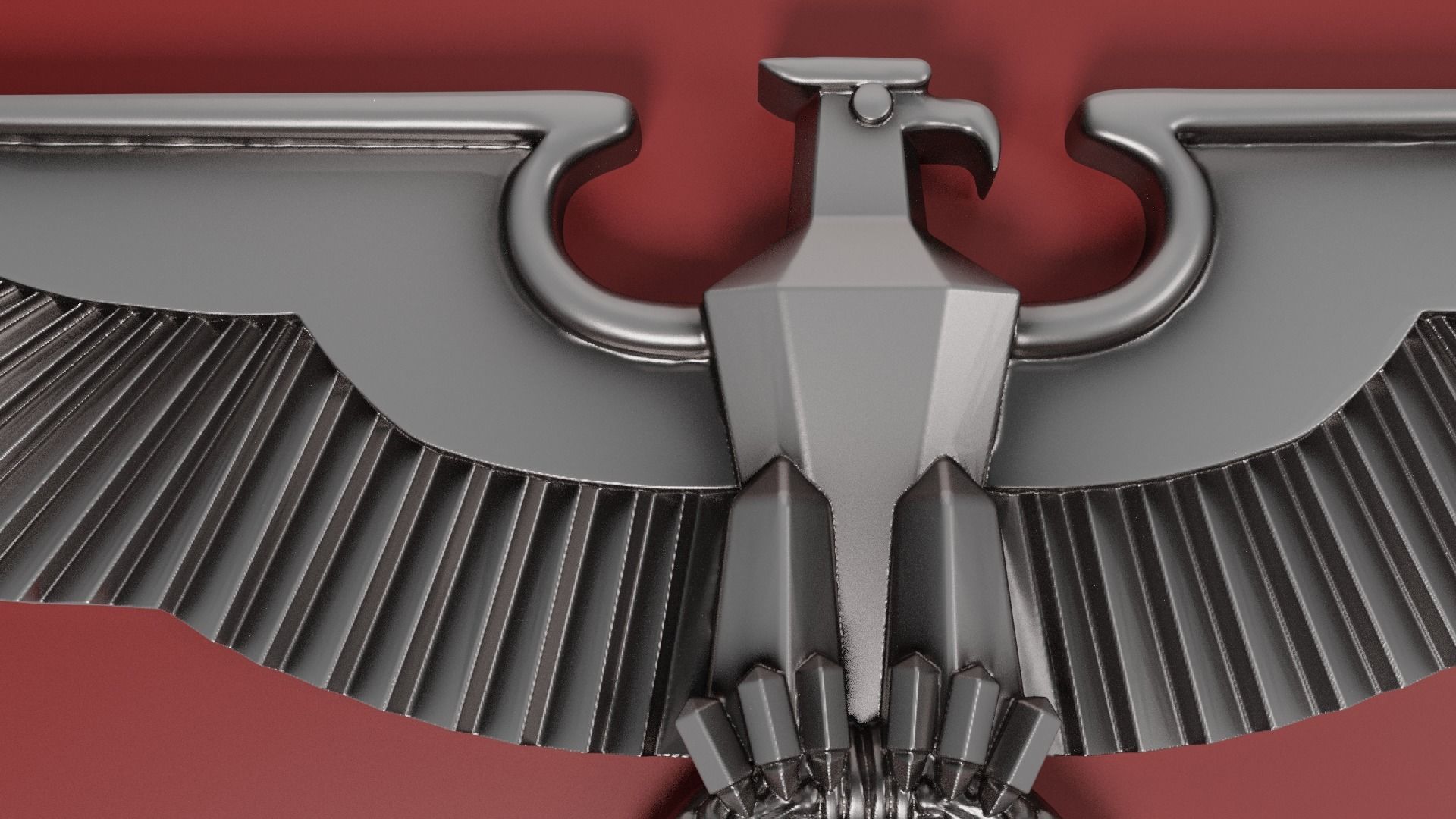 Reichstag german eagle uncensored 3D print model_5