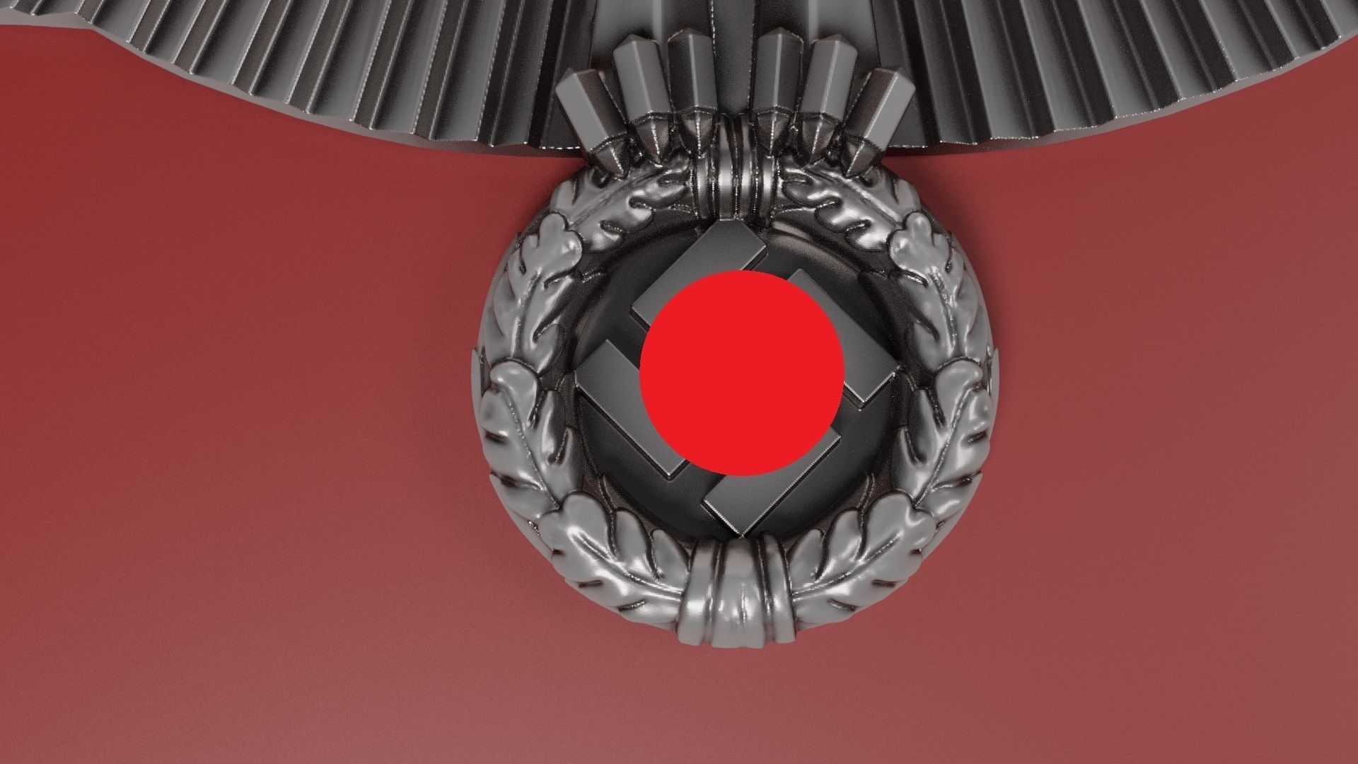 Reichstag german eagle uncensored 3D print model_6