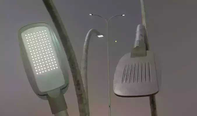 Street Light 2 Galvanized F2 M2 K0 10000mm