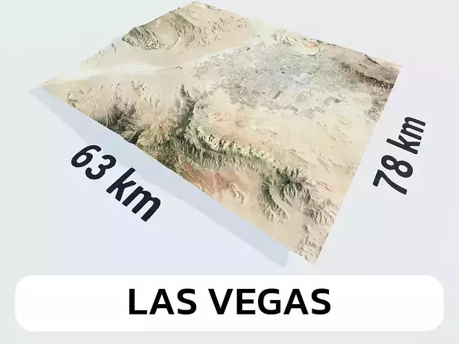 Las Vegas United States City Landscape 3D Model