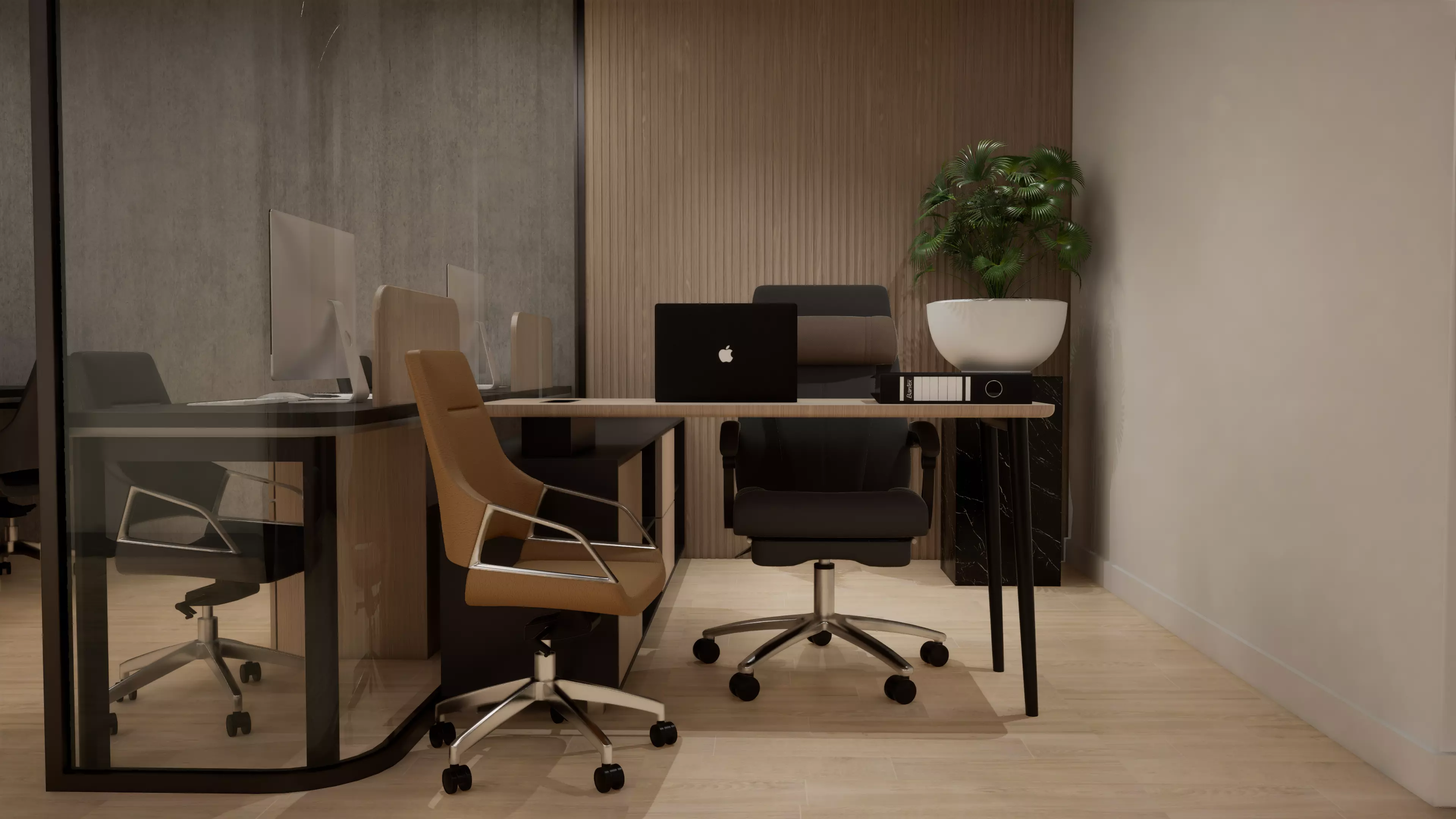 Low poly Office Desk  PARAMETRIC revit family and 3DSMAX model Free 3D model_0