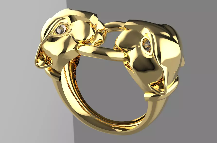 panther head model Free 3D print model