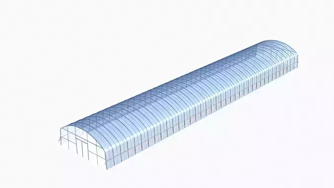 Greenhouse glass 3D model
