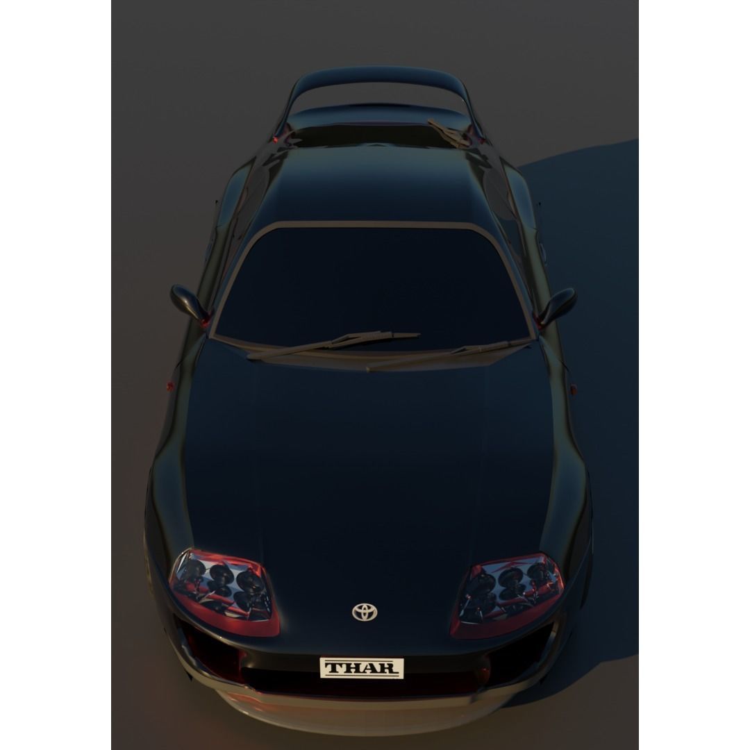 Toyota Supra mk4  3D model_8