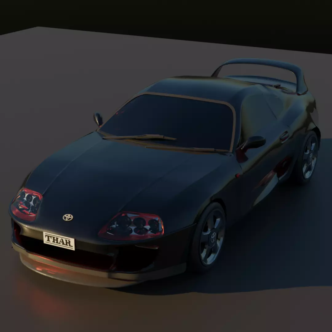 Toyota Supra mk4  3D model_0