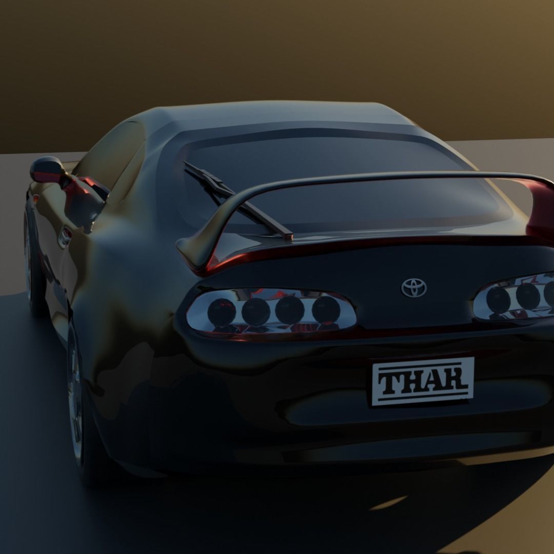 Toyota Supra mk4  3D model_10