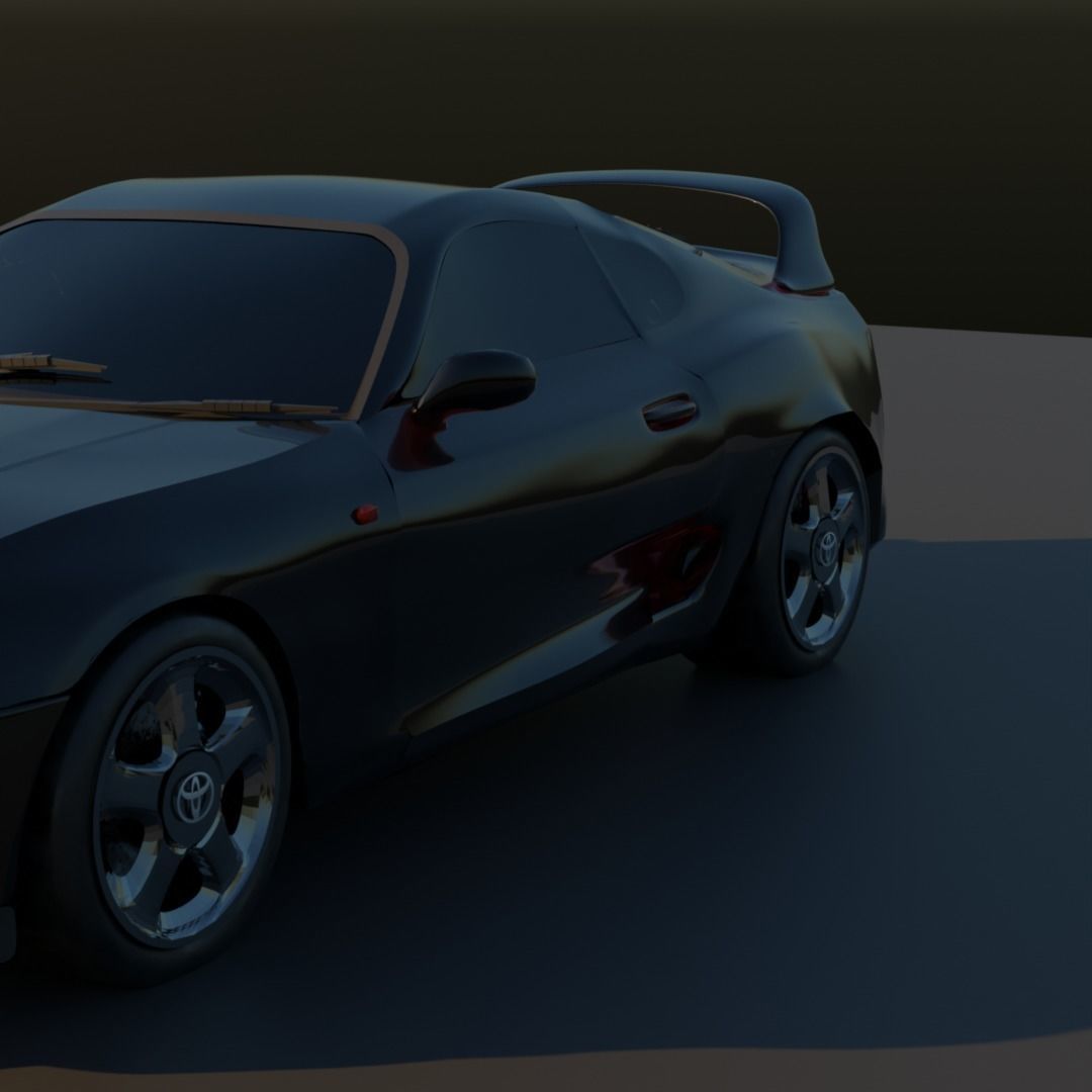 Toyota Supra mk4  3D model_1