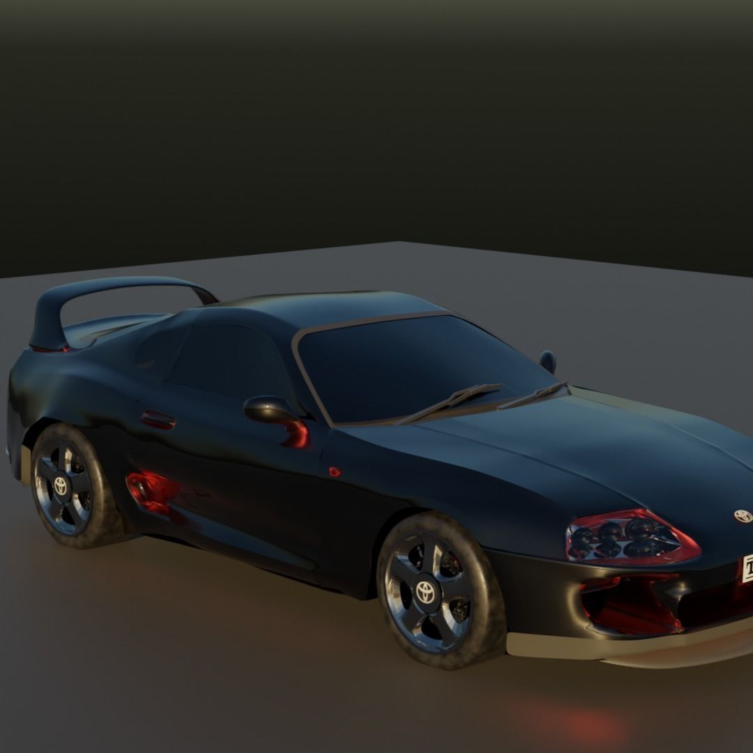 Toyota Supra mk4  3D model_5