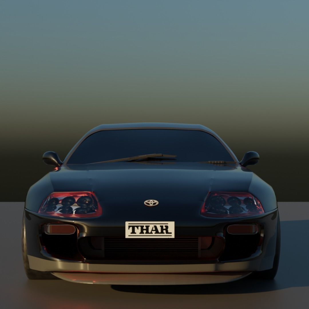 Toyota Supra mk4  3D model_9