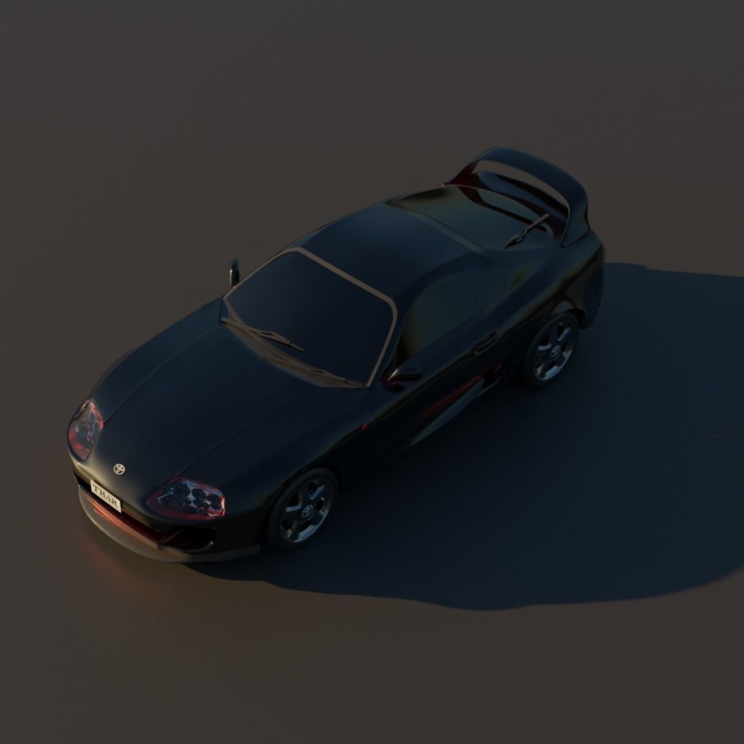 Toyota Supra mk4  3D model_4