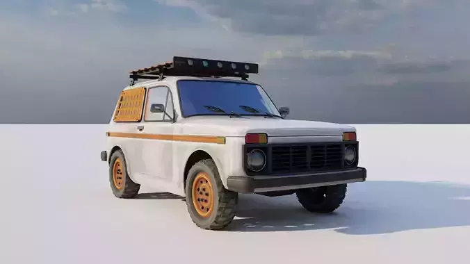 Lada NIVA Low-poly 3D model