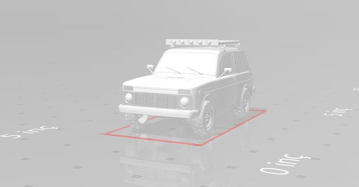Lada NIVA Low-poly 3D model_11