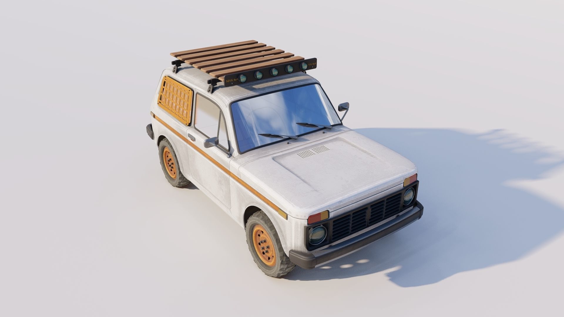 Lada NIVA Low-poly 3D model_4