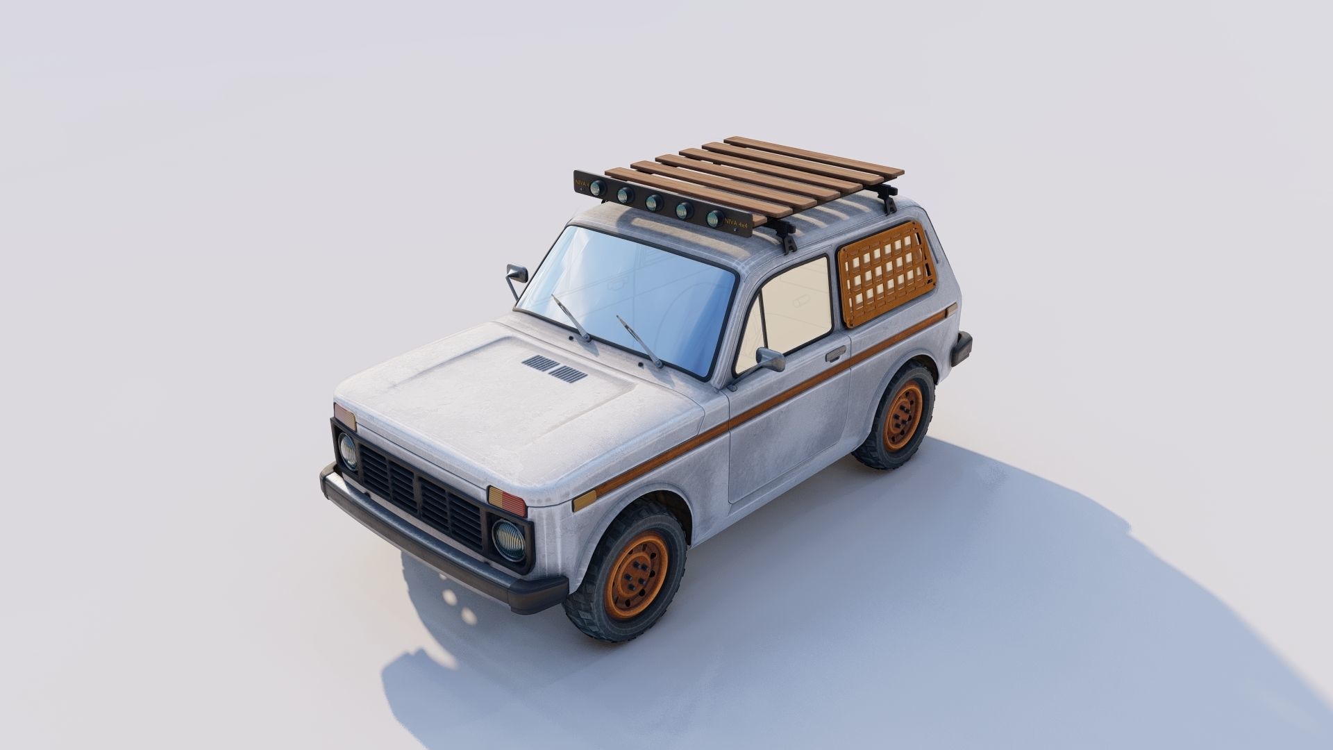 Lada NIVA Low-poly 3D model_5