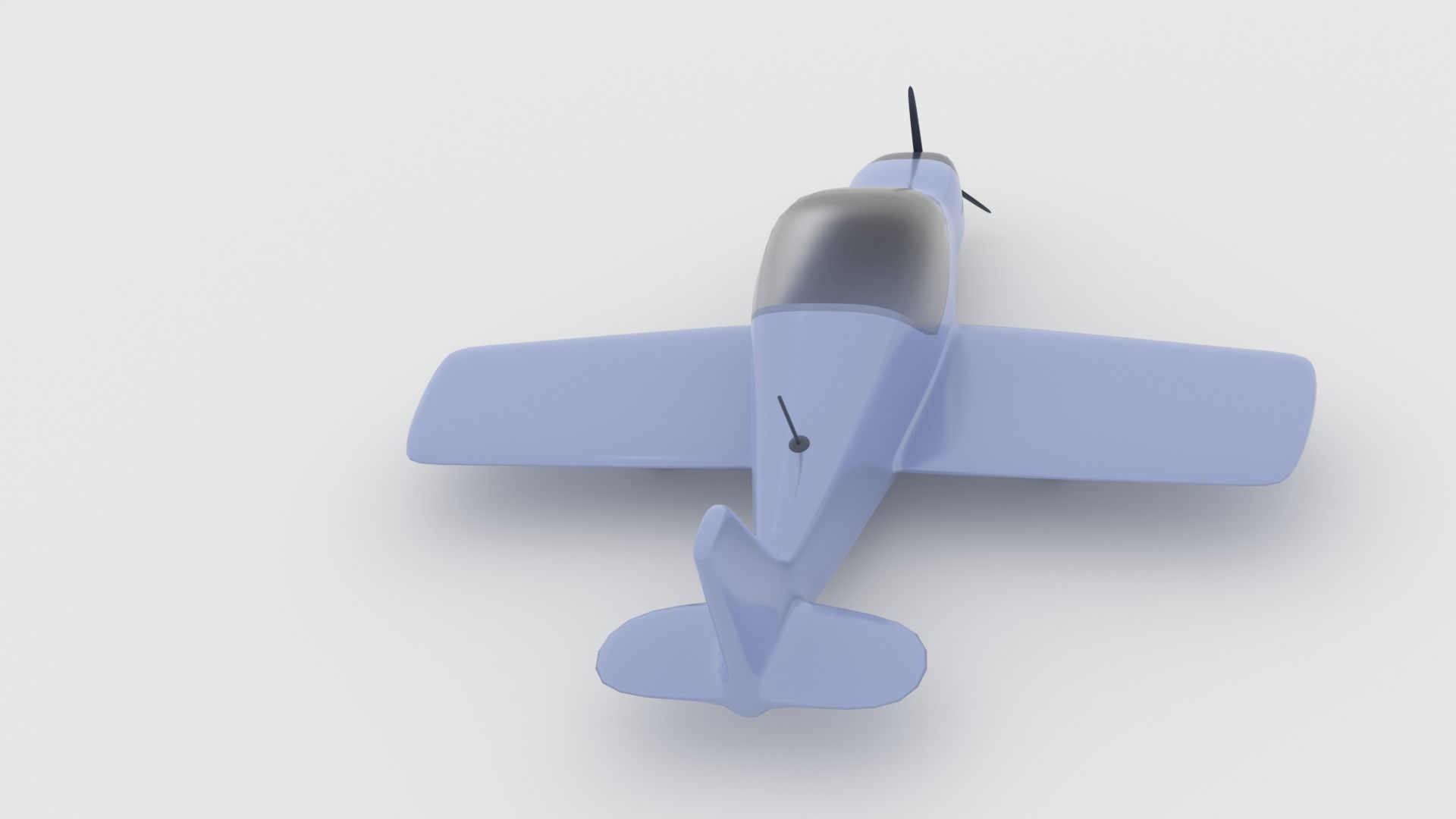 Propeller Airplane 3D animated model 3D model_2