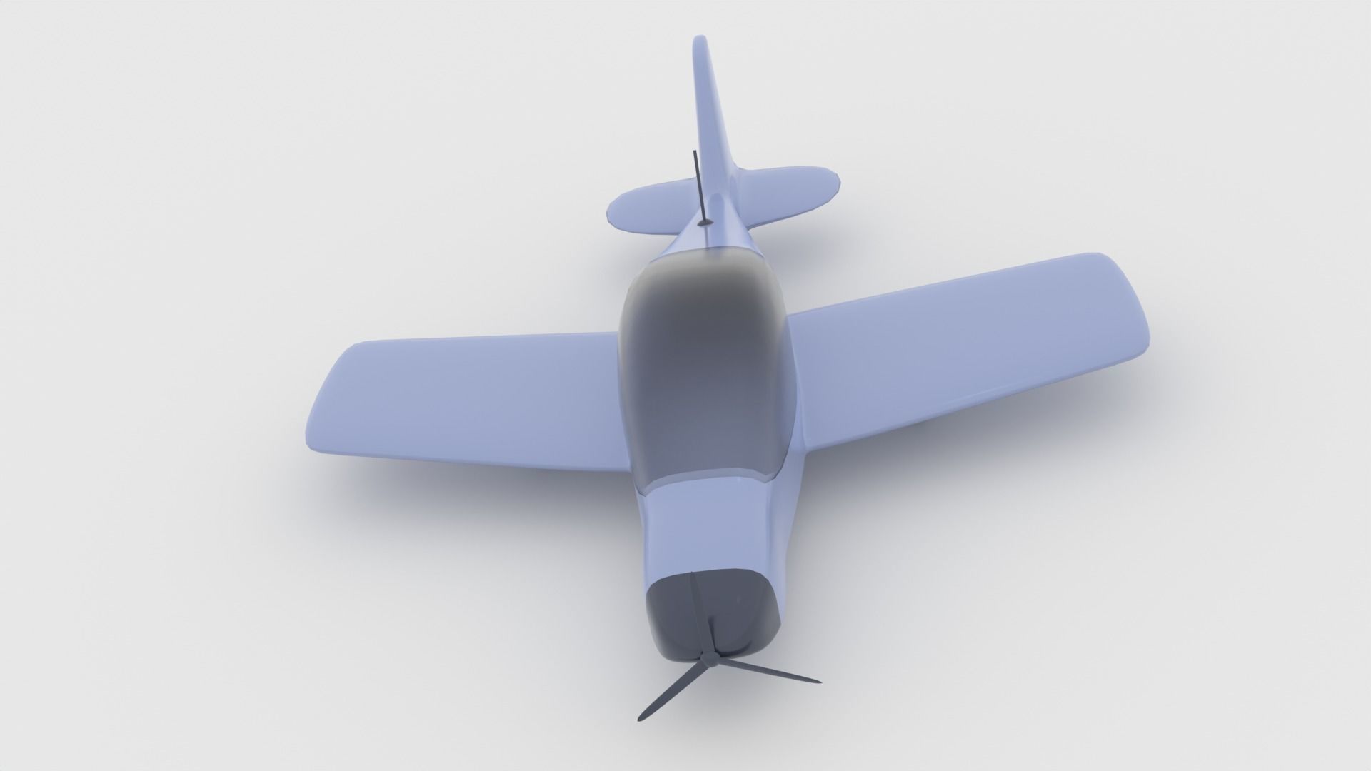 Propeller Airplane 3D animated model 3D model_1