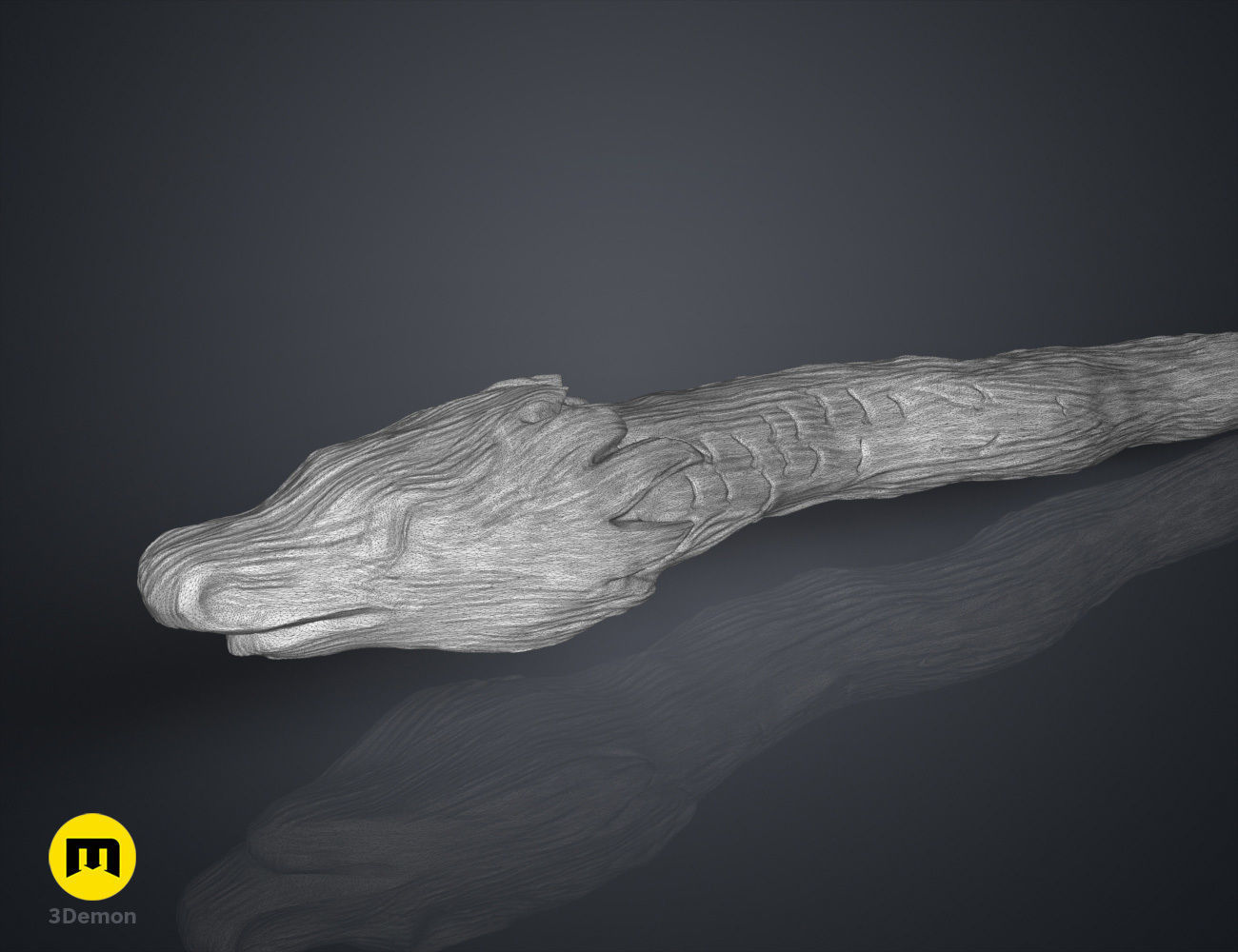 Dragon Heartstrings Wand 3D print model_7