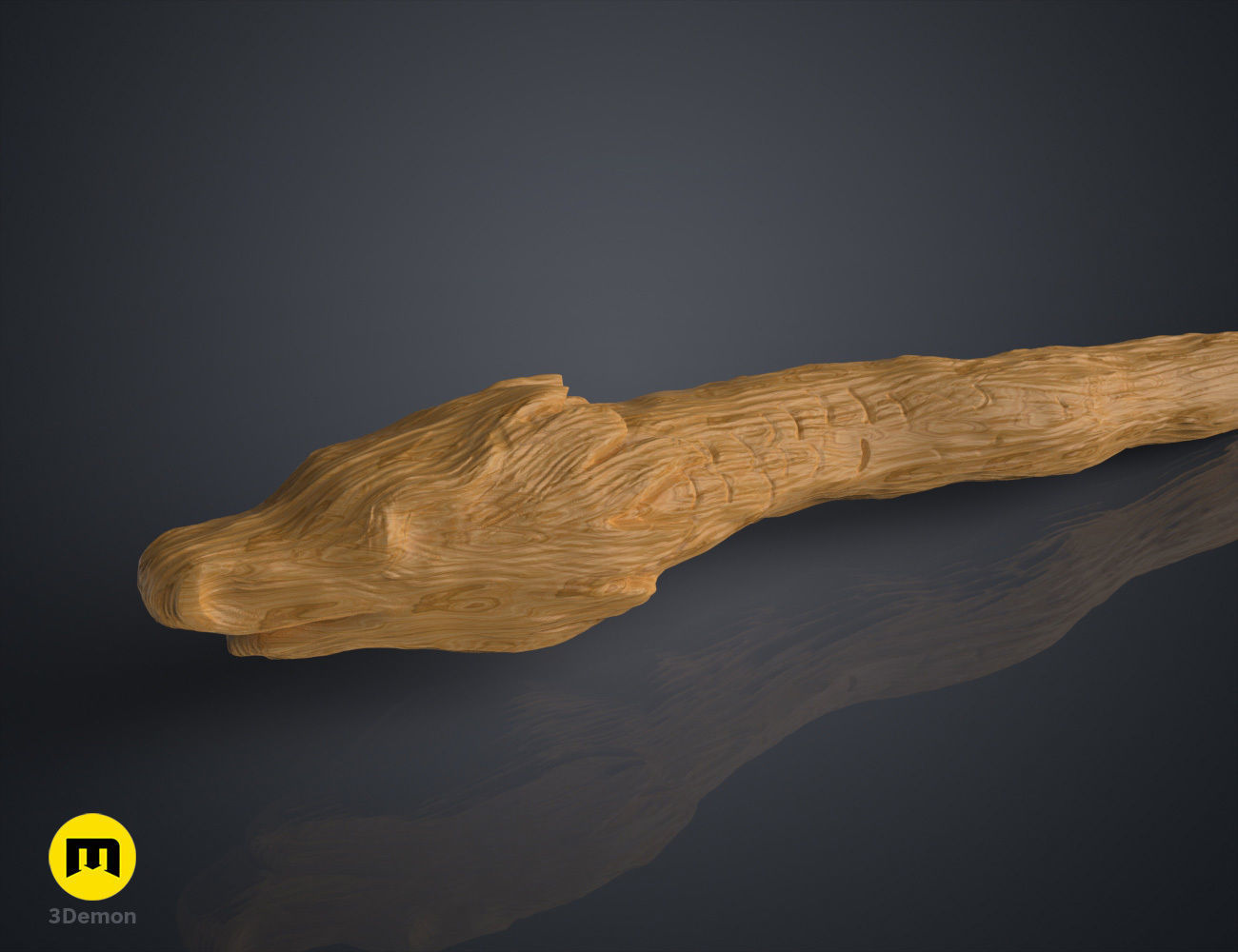 Dragon Heartstrings Wand 3D print model_2