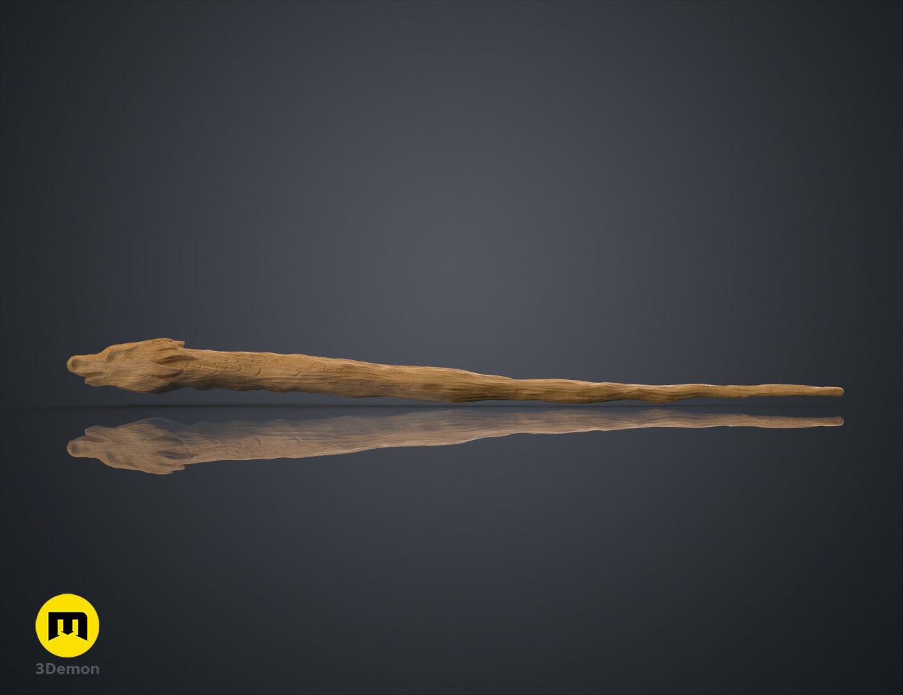 Dragon Heartstrings Wand 3D print model_1