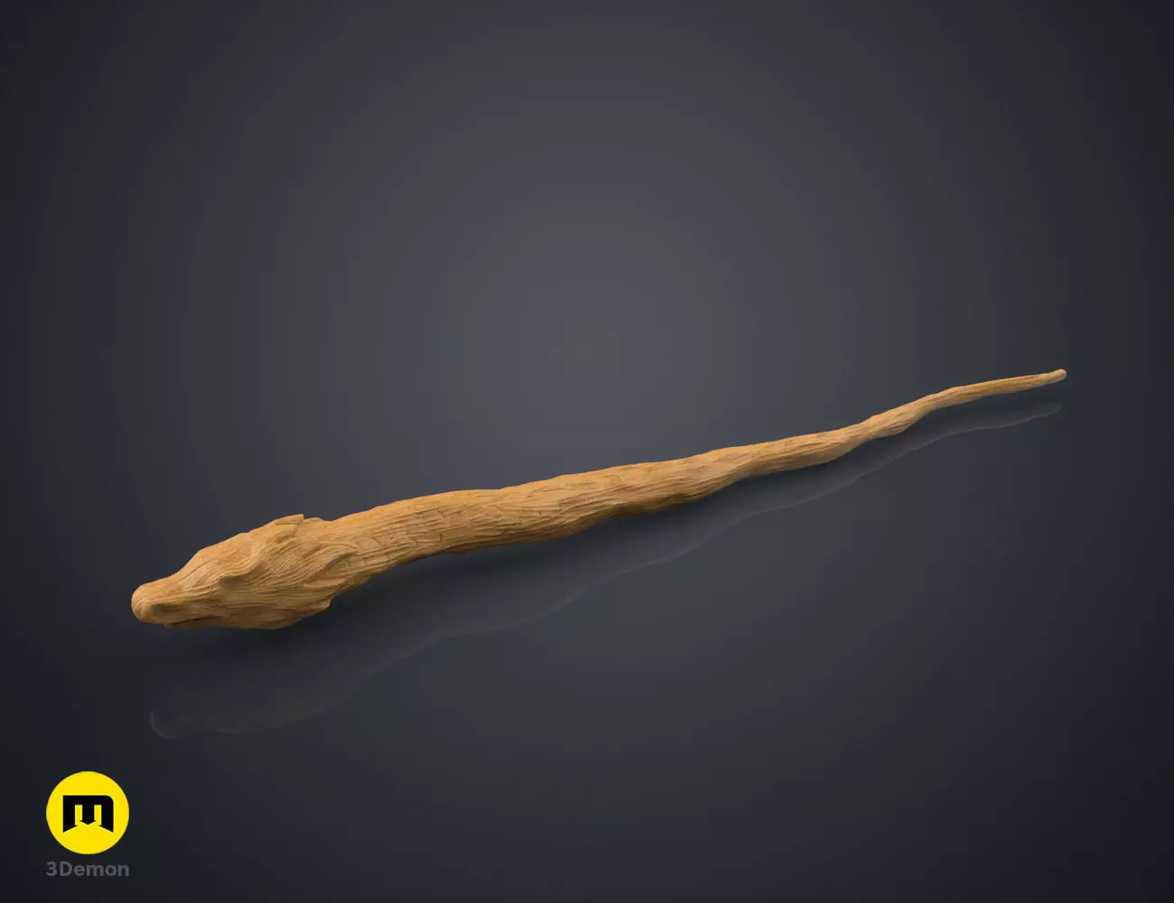 Dragon Heartstrings Wand 3D print model_0