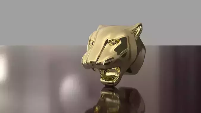 panther Tiger head 3D print model