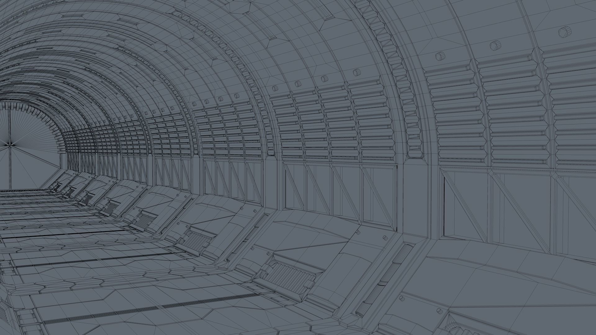 Scvi Fi Corridor 3D model_8