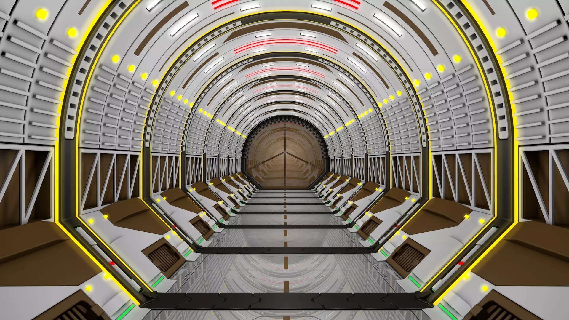 Scvi Fi Corridor 3D model_0